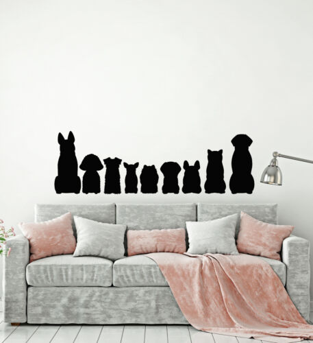 Vinyl Wall Decal Pets Dog Silhouette Animals Children Room Stickers Mural  (g840) | eBay
