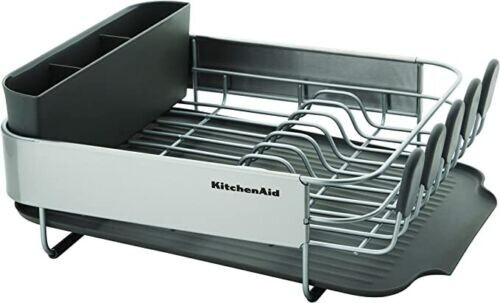KitchenAid Expandable Dish-Drying Rack - Charcoal Gray - Picture 1 of 5