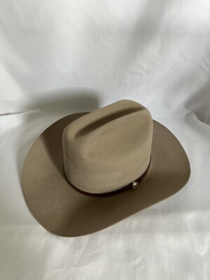 Resistol Cowboy Hat 4X Beaver Size 7 Concho H4R91 Adobe W/ Box