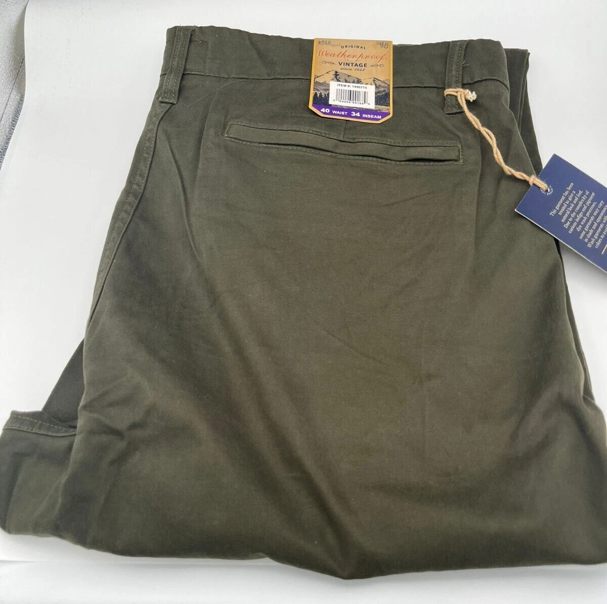 Weatherproof Men's Stretch Pant FLEX COMMUTER 40X34