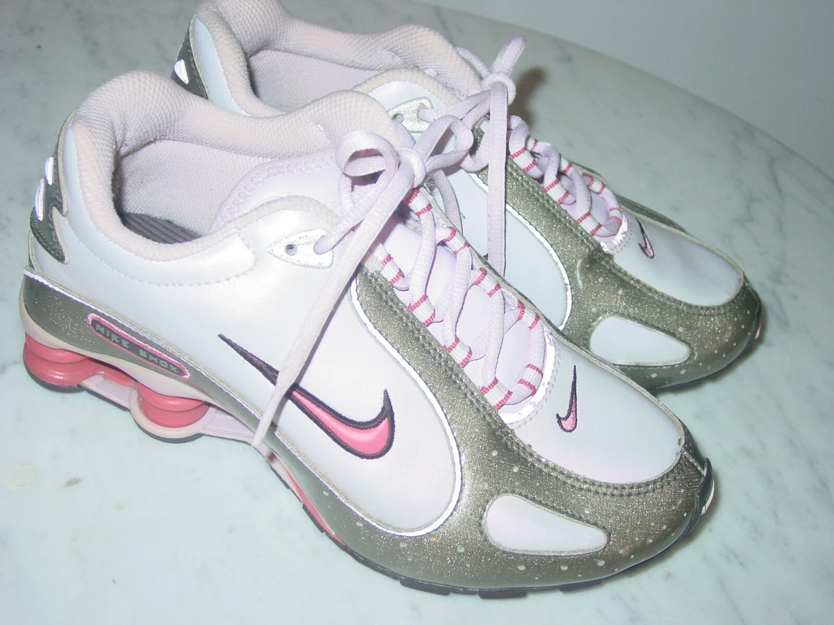 Pink nike shox deals