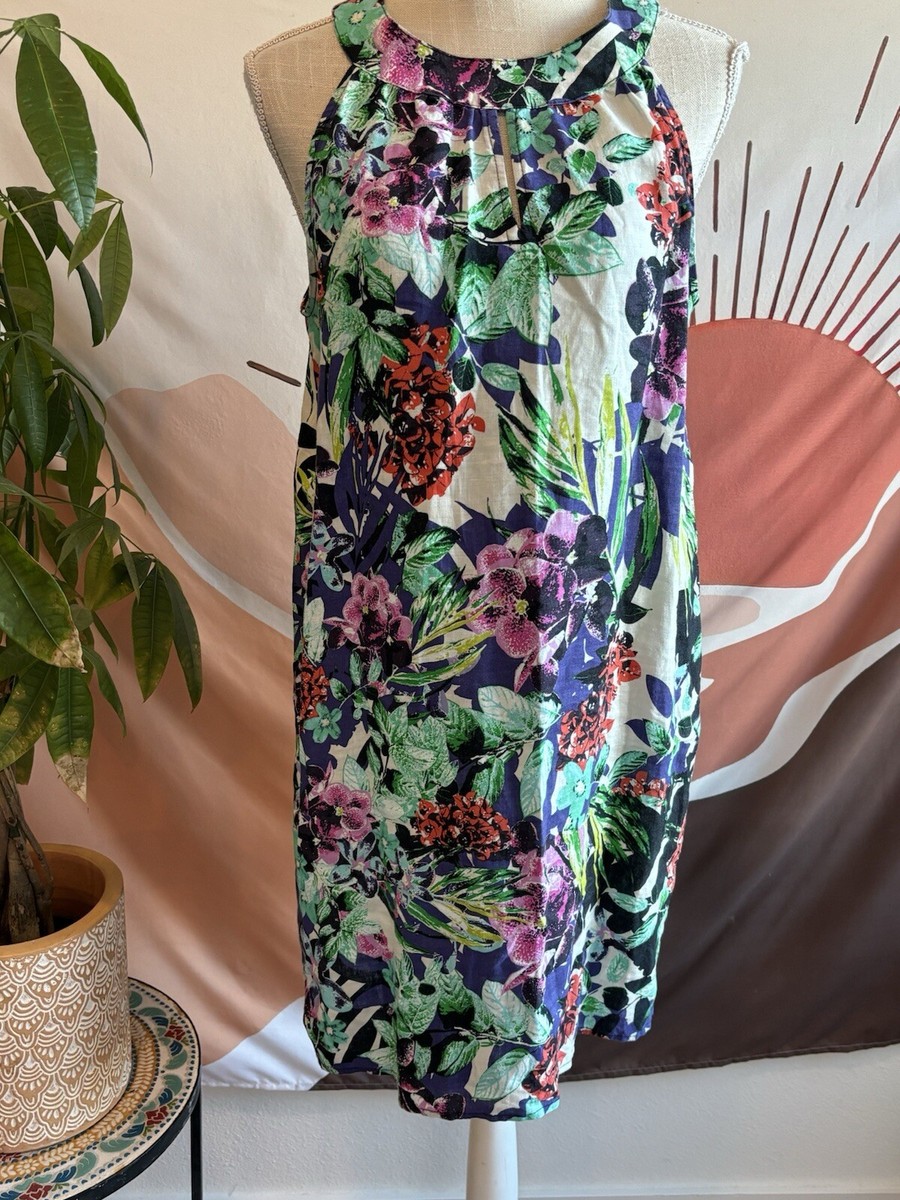hawaiian halter dress Vintage Hawaiian Floral Halter Dress – Very Breezy main image 0