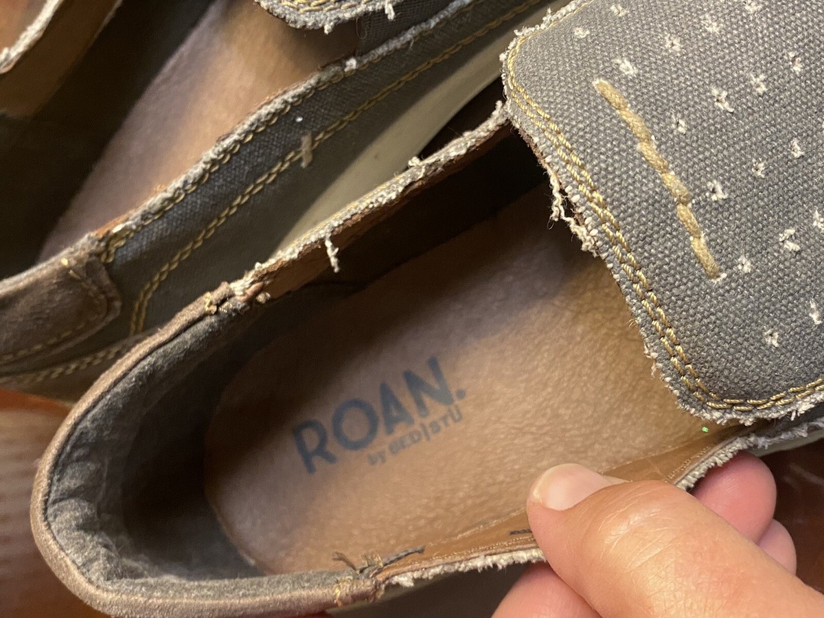 Roan Bed Stu Mens Canvas Sneaker Kayson Grey Slip On 