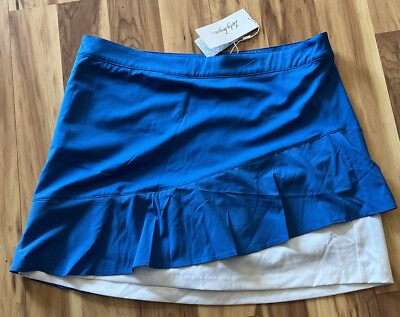 Lady Hagen Women's Golf Skirt/Skort Blue White Perforated TENNIS/GOLF Sz 14 