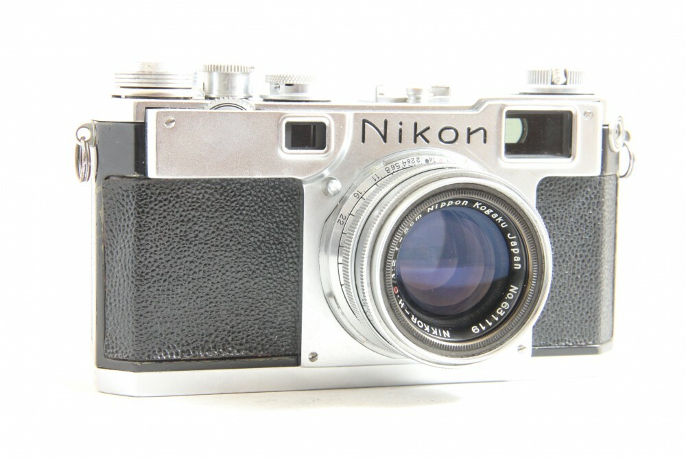 ☆ジャンク【NIKON】S2 + W-NIKKOR・C 35mm F2.5 Read] Nikon S2 Rangefinder 35mm Film Camera w/NIKKOR HC 50mm f/2