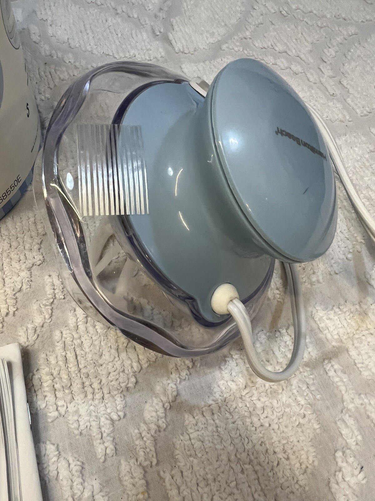 Hamilton Beach Half Pint Ice Cream Maker Blue 2 Freezer Bowls W/ Recipes 68550E