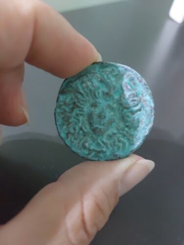 Riproduzione moneta romana Testa Medusa  - Foto 1 di 2