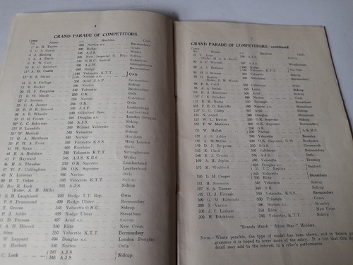 Programa de reuniones Brands Hatch pista de hierba 1939. Programa de deportes de motor vintage. - Imagen 2 de 5