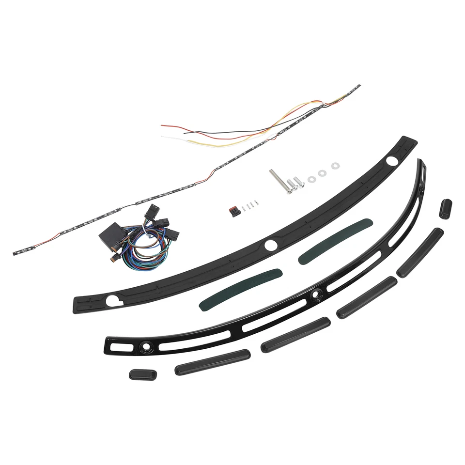 Turn Signals LED Light Windshield Trim Fit For Harley Electra Street Glide 14-23 - Image 2 of 4