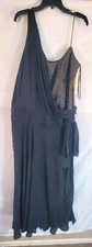 995 Badgley Mischka Women's 16 Sequined One Shoulder Overlay Gown Dress New