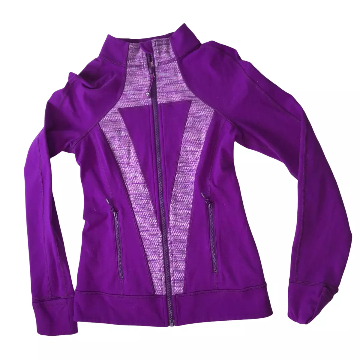 Lululemon IVIVVA Jacket, Full Zip. Size Girl's Medium Pink Purple