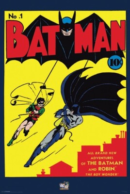 Batman & Robin Serial Poster (24x36) | Classic DC Comics Vintage Style Wall Art