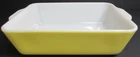 Vintage Pyrex Glass Refrigerator Dish # 503 NO LID Primary Yellow 1.5 Quart #1