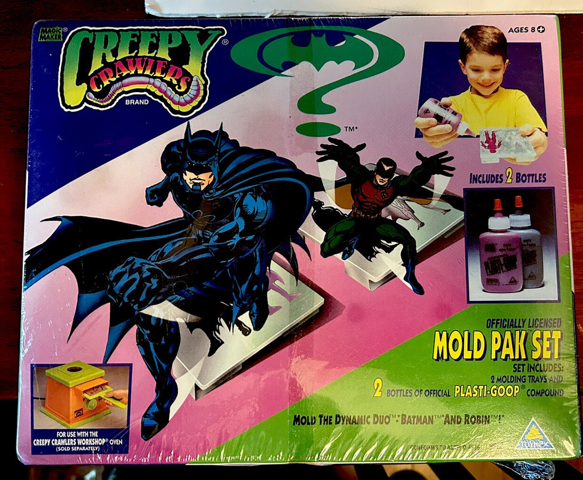 Toymax Creepy Crawlers Thingmaker 3 Mold Packs Batman Spiderman