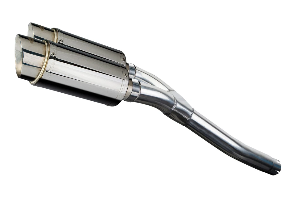 Yamaha FZ6 2004-2010 Delkevic Slip On 8" Kit Silenciador de Escape Redondo Inoxidable Foto 2 de 4