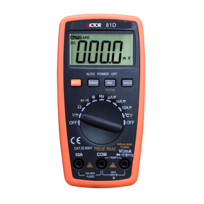 VICTOR 81D 3 3/4 Feuerfest Hochpräzises Digitalmultimeter Stromzähler