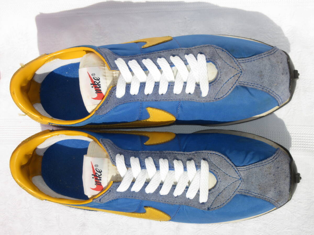 Nike Waffle Racer Blue x Yellow US9 Limited Edition 1998 Vintage