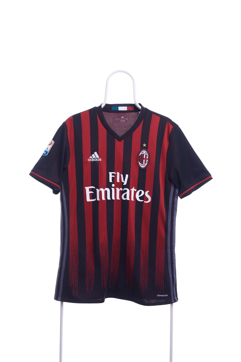 AC MILAN ITALY 2016 2017 HOME RARE JERSEY SHIRT FOOTBALL ADIDAS ORIGINAL  SIZE L