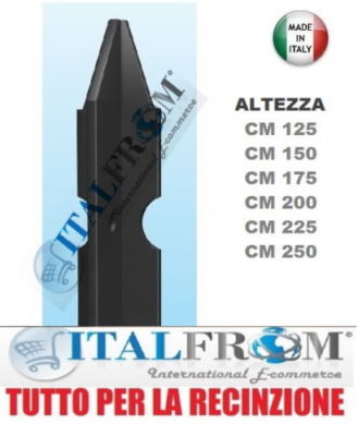 Recinzione E Pali In Acciaio 2500x100 Cm 25 Mm Verde Vida XL