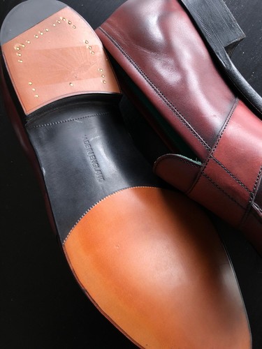 Edward Green England Loafers UK 8 Brown Shoes Lined - Imagen 16 de 18