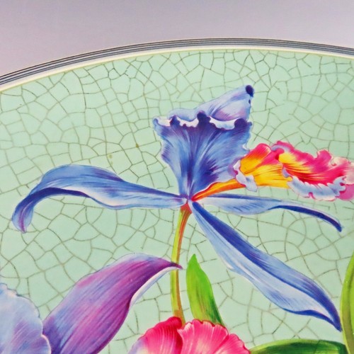 Rosenthal center piece pedestal bowl tazza Cattleya (cattleya orchid) 13 1/4" - Picture 5 of 9