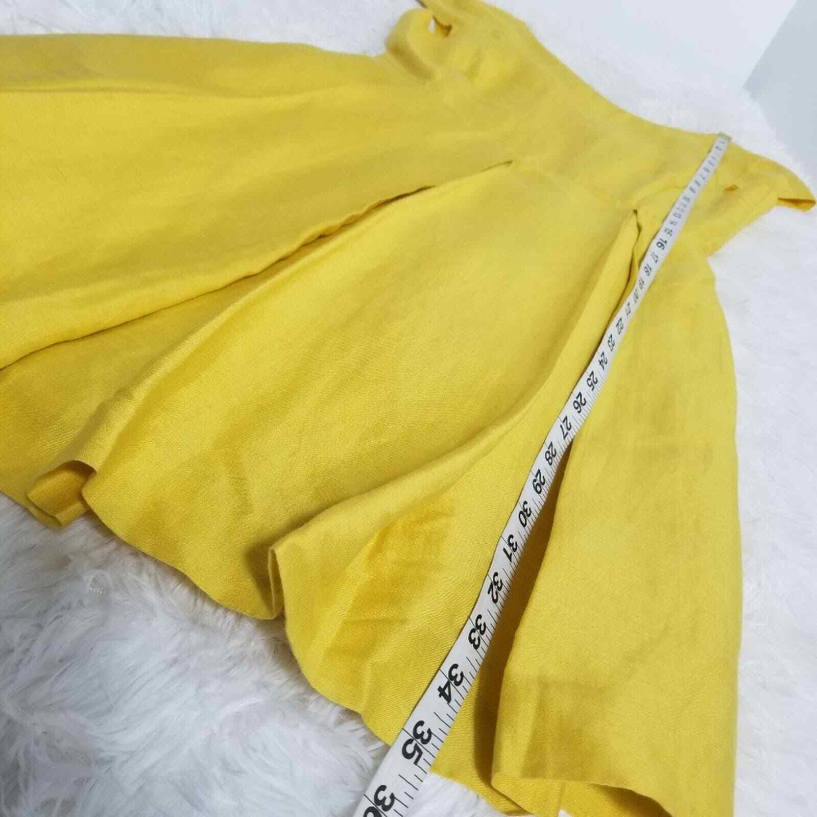 WEEKEND Max Mara Cap Sleeves Pleated Yellow Dress… - image 7