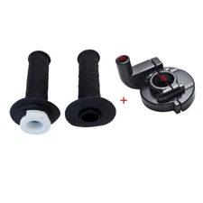 7/8" 22mm Handlebar Grips Throttle Tube+Housing For 110cc 125cc ATV Quad Scooter