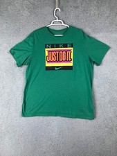 The Niek Tee Just Do It Mens Short Sleeve Crew Neck Green Pullover T Shirt Sz XL
