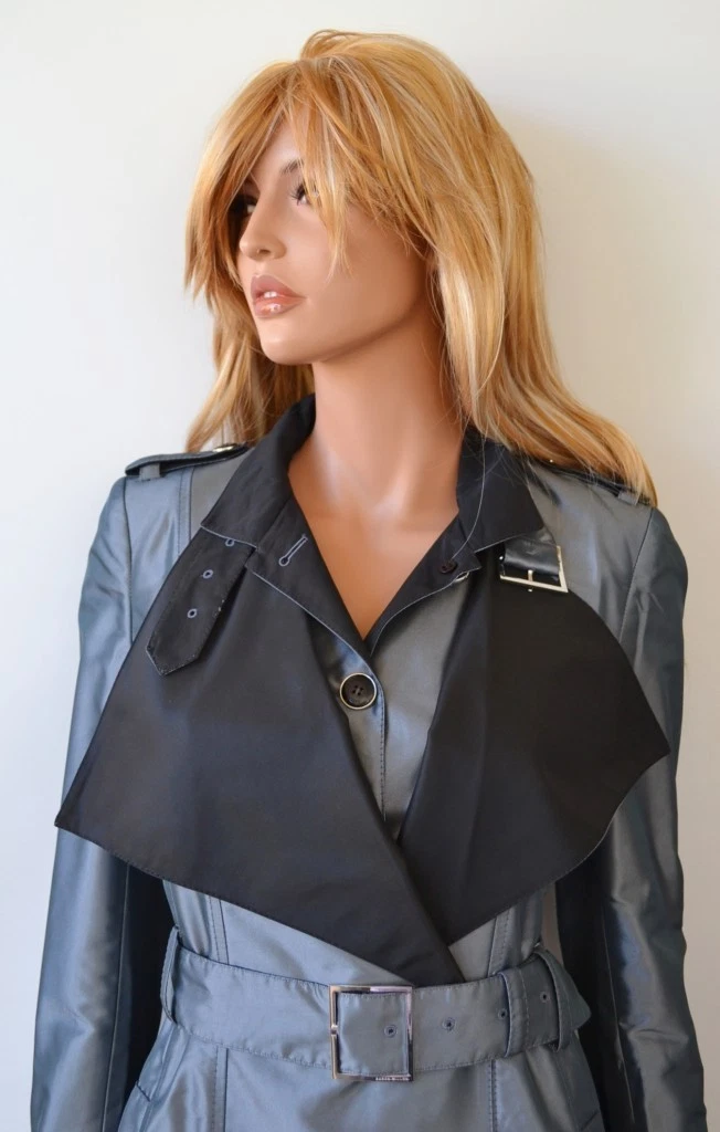 Karen millen hot sale leather trench coat