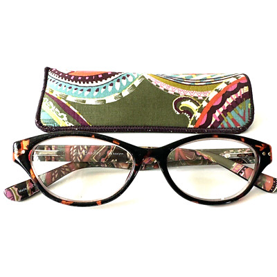 NEW VERA BRADLEY glasses Reading Eyeglasses Adalynn Heirloom paisley +2.00