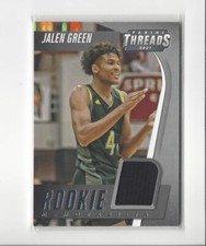 2021-22 Chronicles Draft Threads Rookie Memorabilia Jalen Green JERSEY Rockets