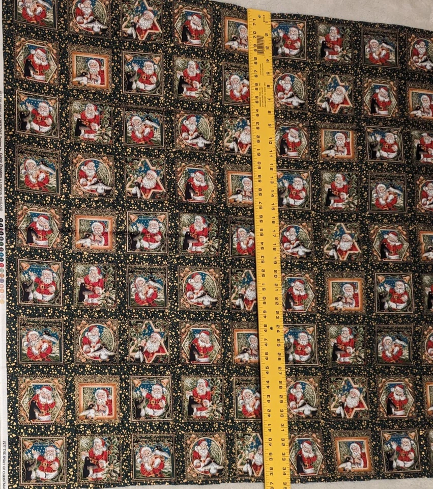 "The Spirit Of Christmas" Cotton Fabric by Fabric Freedom (99) 3.25x3.25 Blocks - Image 2 of 4