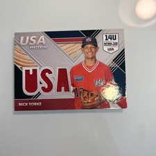 2020 Panini Elite Extra Edition Nick Yorke Triple Jersey #USAM-NY NM
