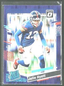 2023 Donruss Optic #279 Jalin Hyatt Purple Shock