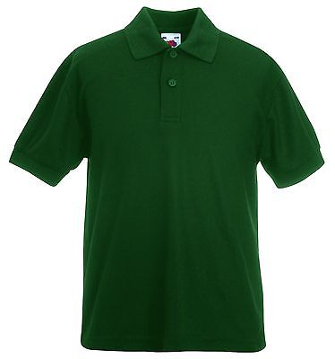 dark green polo shirt