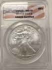 2009 AMERICAN SILVER EAGLE $1 999 ANACS MS 70