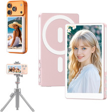 4" Slim Selfie Monitor Screen for Iphone 17, Wireless Magnetic Phone Vlog Selfie