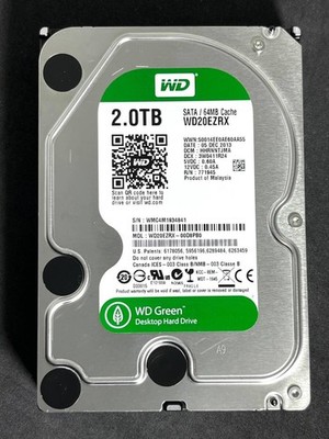 2TB  Western Digital Green / WD20EZRX [Used time: 303h] 2013 Made WD 3.5-inch I