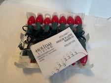 Holiday Living 25 C9 Red Christmas Lights Indoor/Outdoor