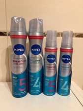 4x NIVEA Diamond Volume & Hold Styling Spray/...