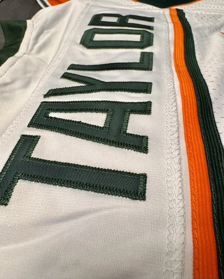 ФУТБОЛКА SEAN TAYLOR 2001 УНИВЕРСИТЕТ МАЙАМИ HURRICANES NIKE БОЛЬШАЯ - Изображение 4 из 4