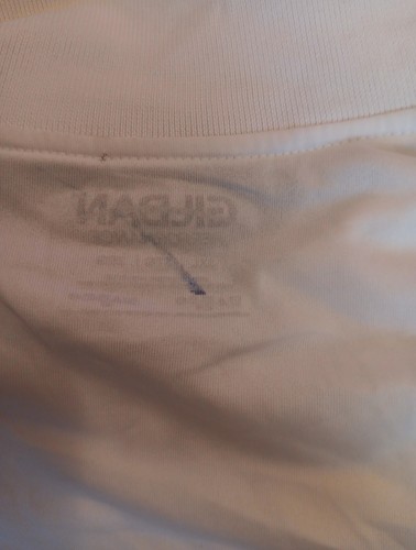 Gildan polo shirt, white Big men's size 3XL, cotton, collared, jersey Style, NWT - Picture 5 of 5