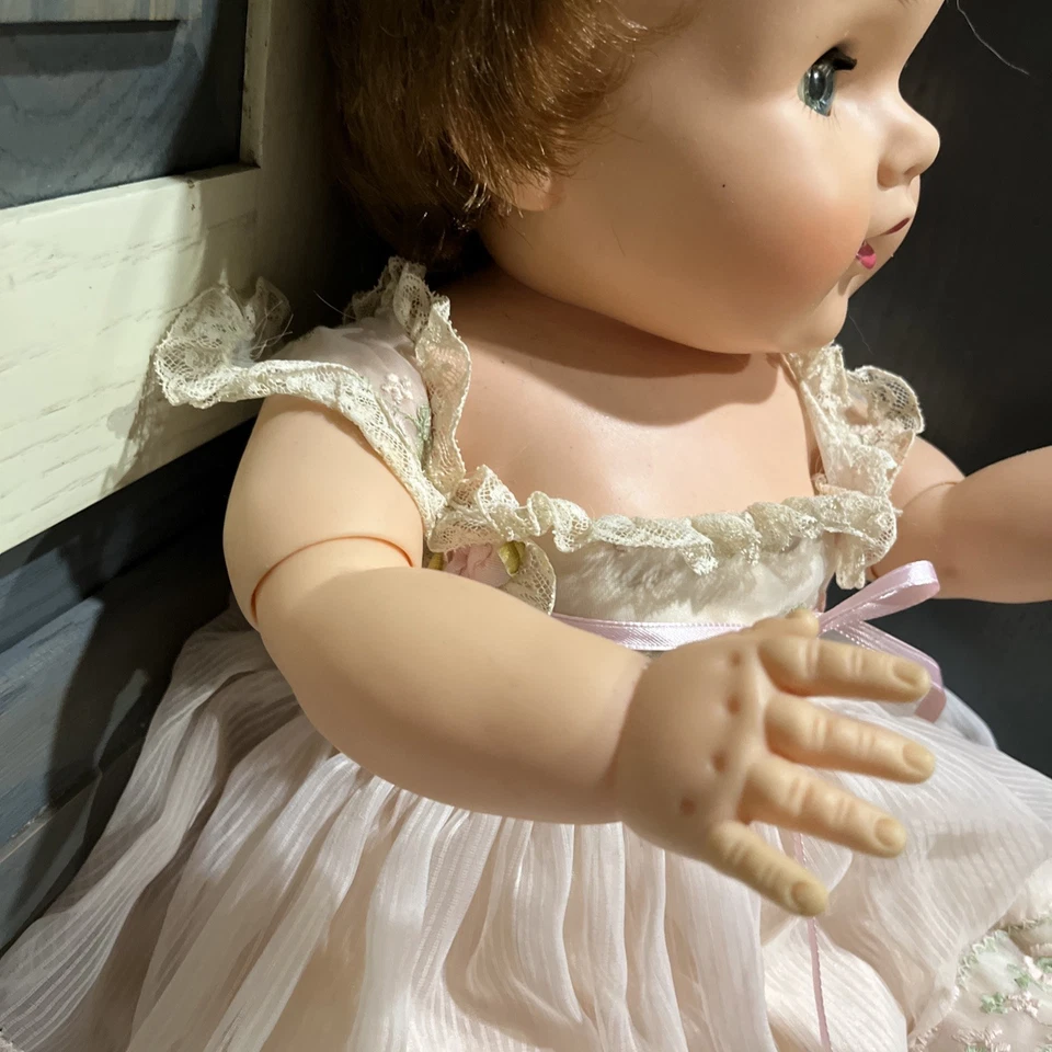 Vintage HTF 1955 American Character 20" Sweet Action Toodles Baby Doll NICE - Image 3 of 4