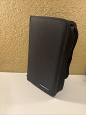 Case Logic CD /DVD Storage Holder Zippered Nylon Black Holds 96 Discs a93