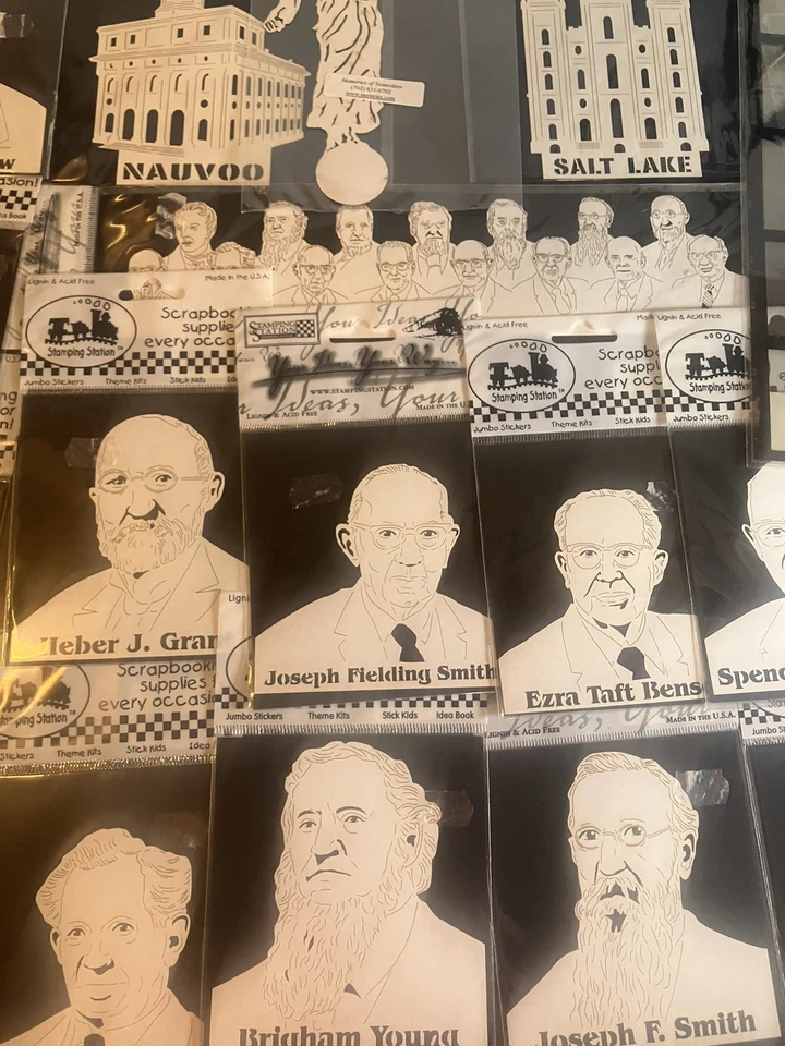 Large LDS / Mormon Scrapbooking Sticker Lot – Stamping Station – Prophets + Temp - Image 3 of 4