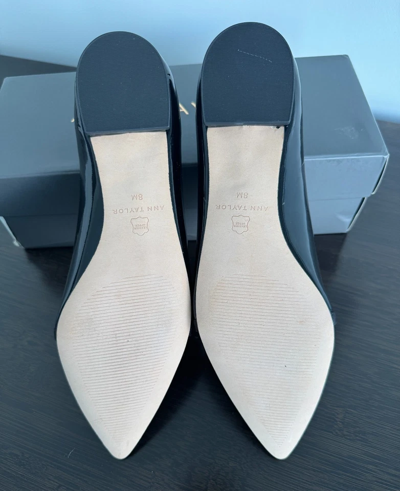 Ann Taylor бант плоский, черный, размер 8, новый в коробке [розничная цена $128] - Изображение 3 из 4