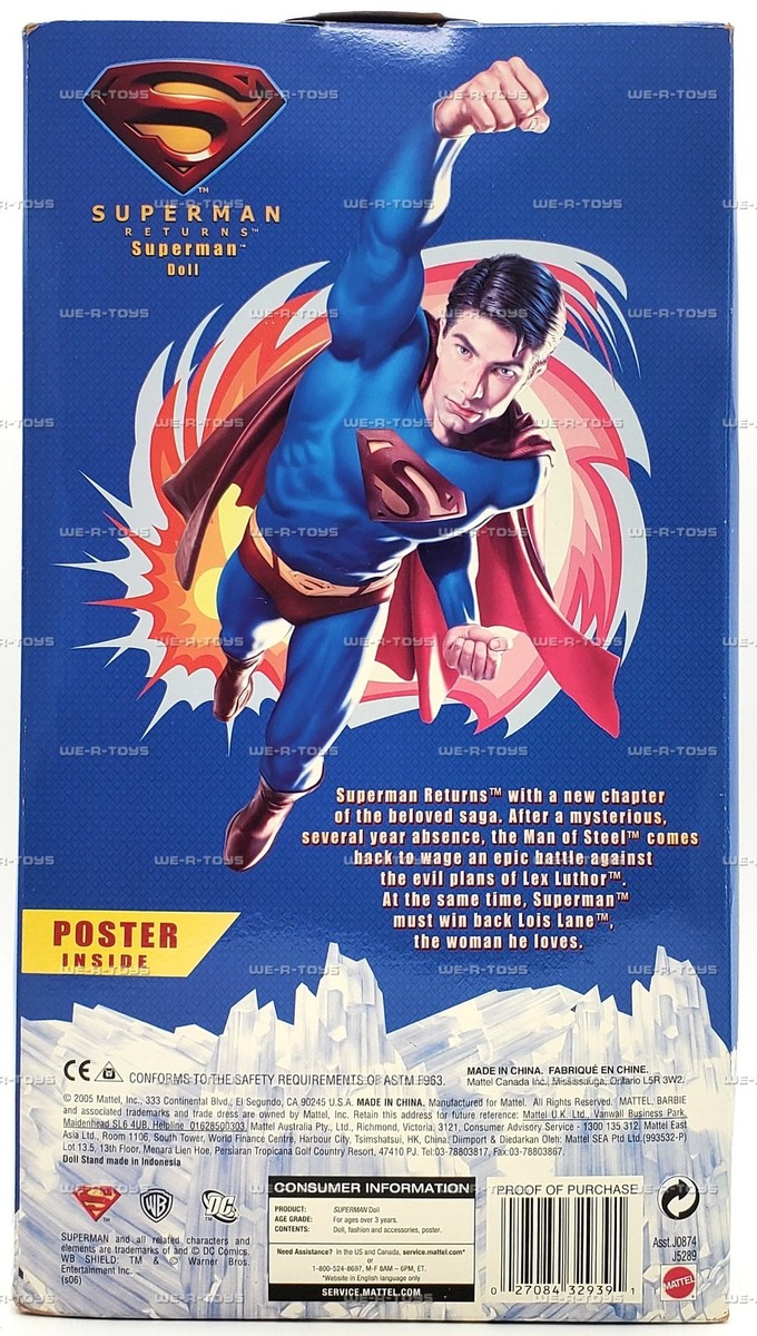Barbie Collector Superman Returns Ken as Superman Doll 2005 Mattel