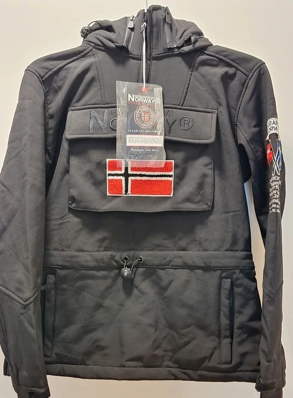 Veste doudoune Softshell Anorak GEOGRAPHICAL NORWAY Noir – Neuf