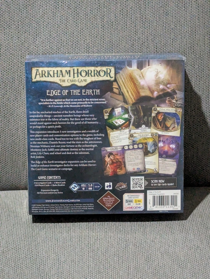 Arkham Horror The Card Game LCG Edge of The Earth Investigator Expansion Sealed - Image 2 of 4