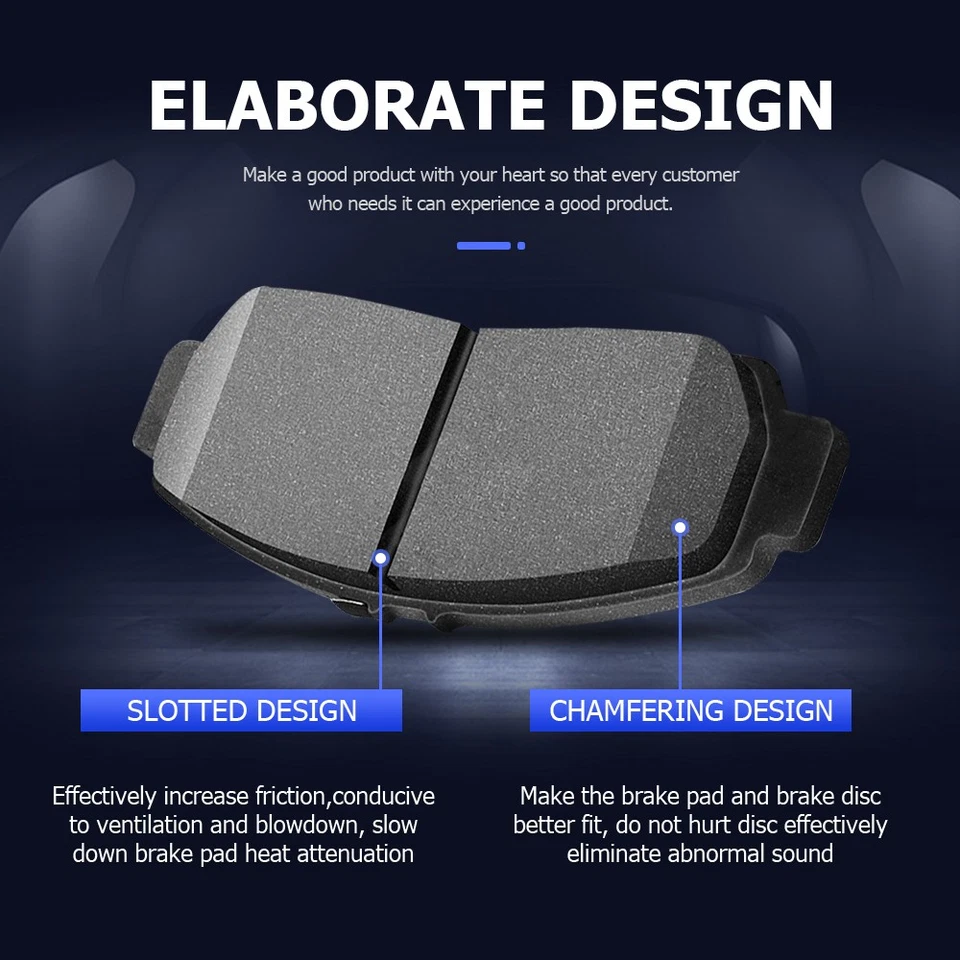 前后陶瓷碟刹垫适用于铃木 SX4 2007 - 2012 2013 — 第 3/4 张图片